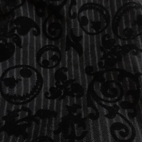 Disney Nightmare Before Christmas Hat Graphic Black Velvet Striped Size Adult - Picture 6 of 10